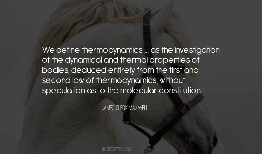 Second Law Thermodynamics Quotes #1390413