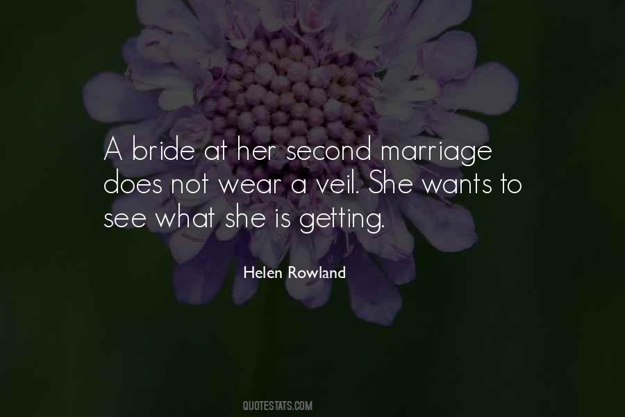 Second Marriage Quotes #1502191