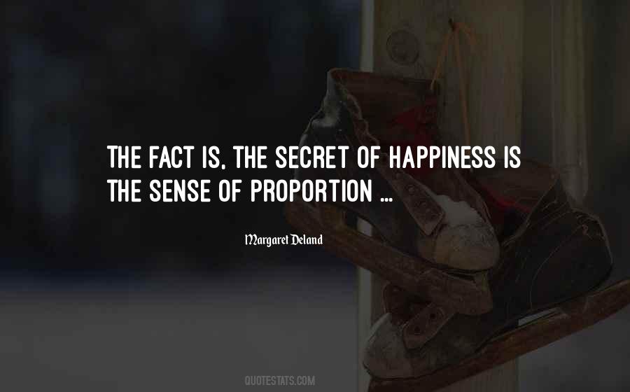 Secret Of Happiness Quotes #1324551