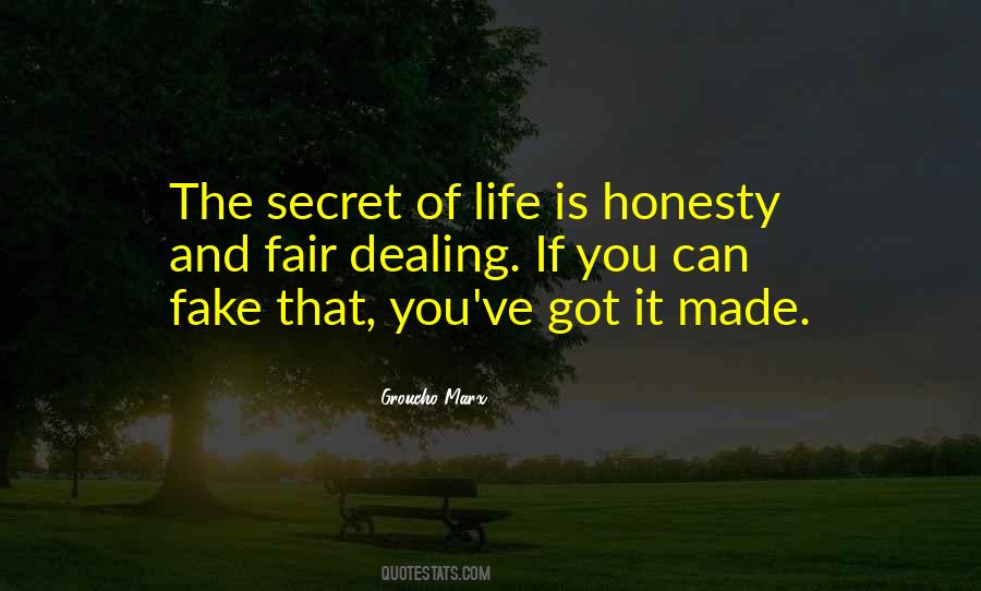 Secret Of Life Quotes #1020261