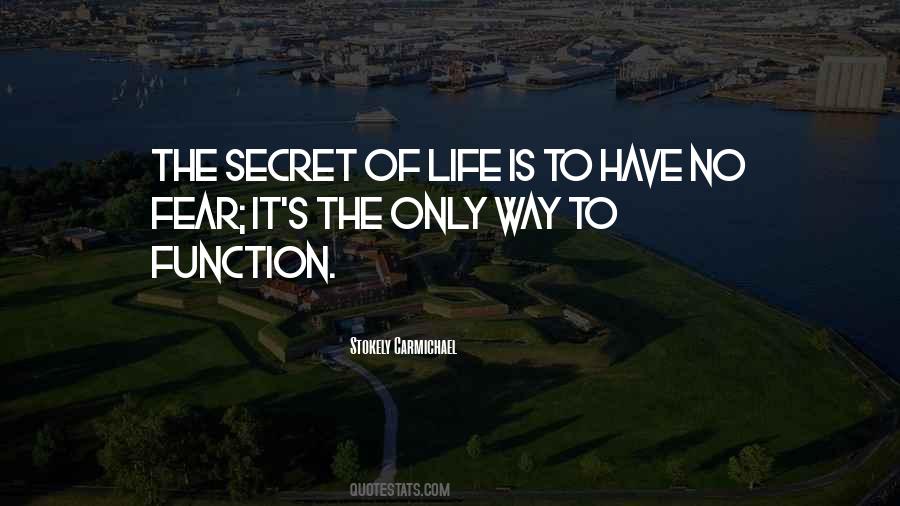 Secret Of Life Quotes #1359548