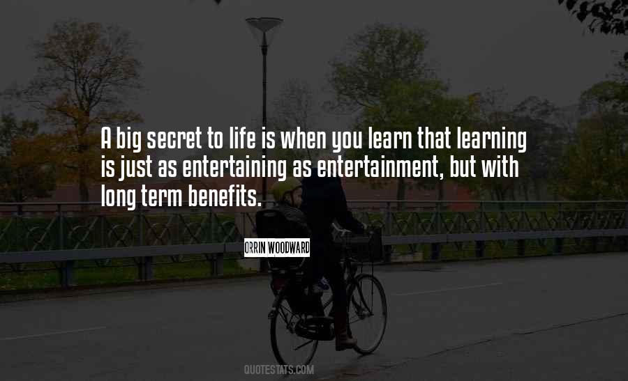 Secret Of Long Life Quotes #1817740