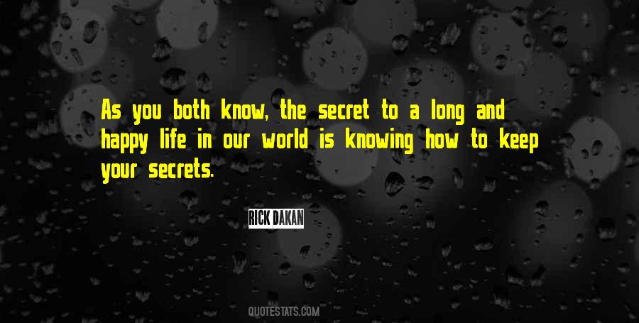 Secret Of Long Life Quotes #846995