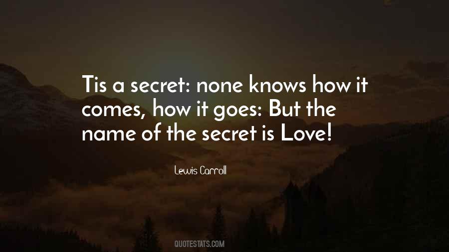 Secret Of Love Quotes #312691