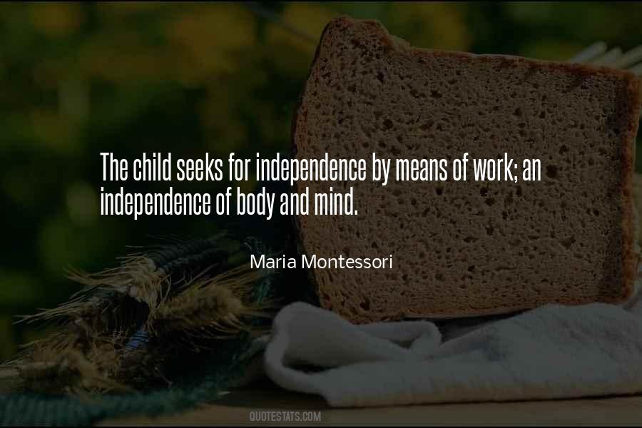 Quotes About Maria Montessori #222738