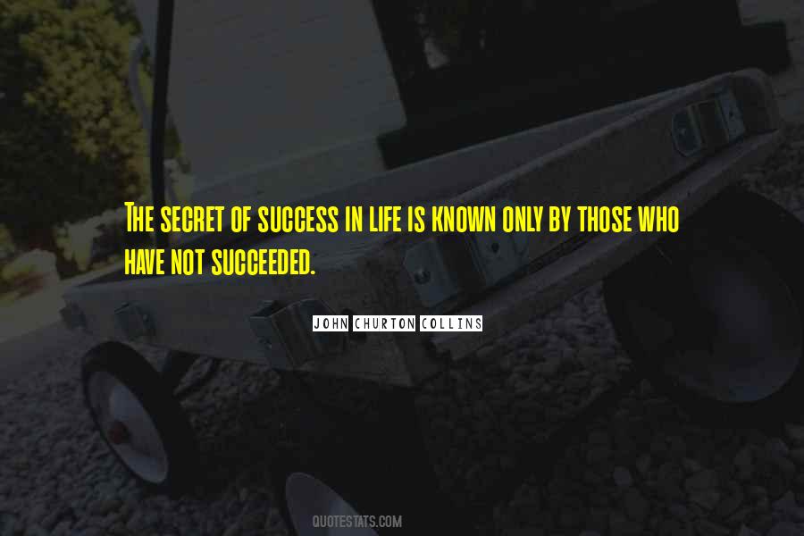 Secret Of My Success Quotes #233672