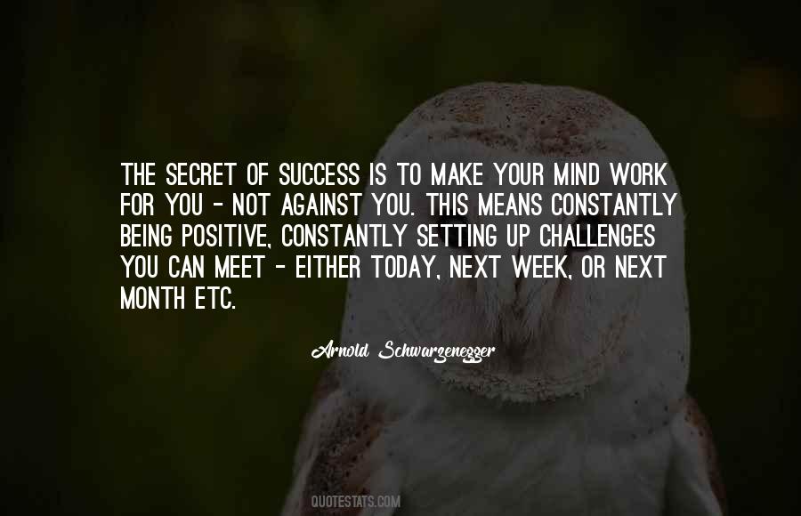 Secret Of My Success Quotes #54615
