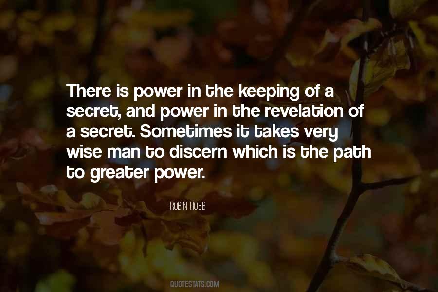 Secret Of Power Quotes #600255