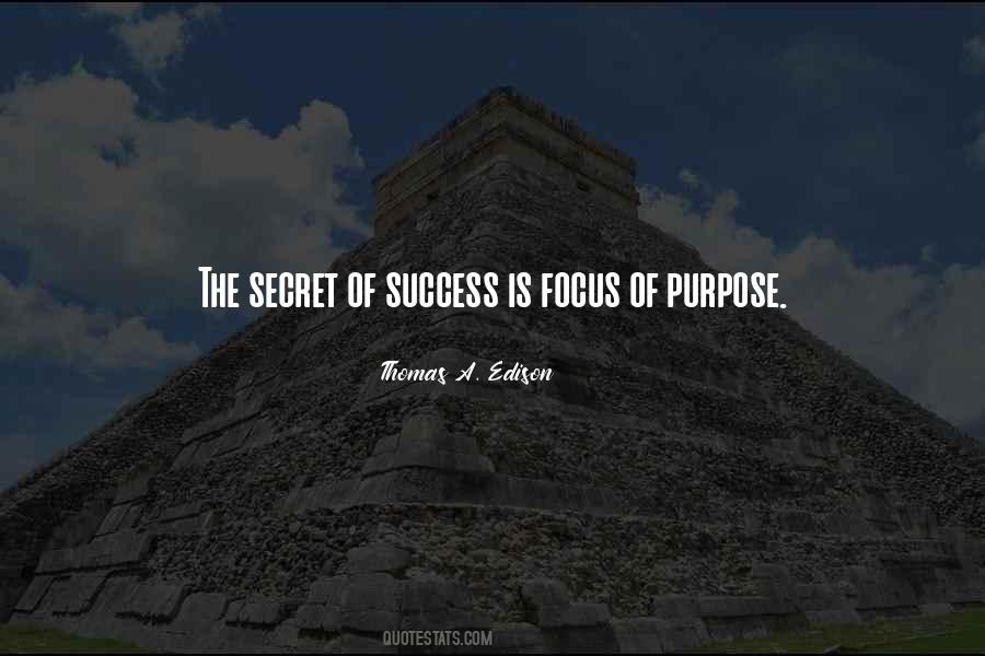 Secret Of Success Quotes #692460