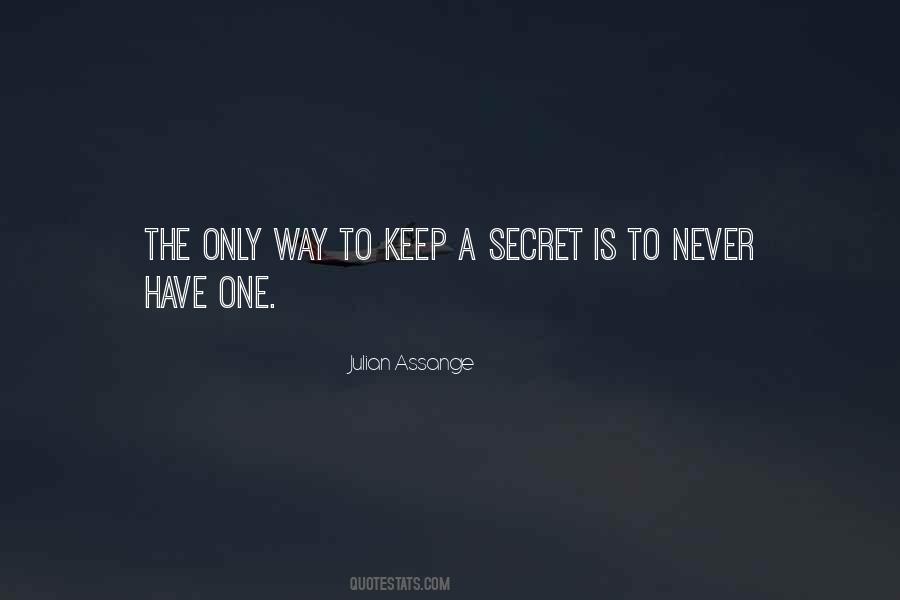 Secret Secrecy Quotes #363699