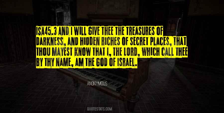 Secret Treasures Quotes #1036974