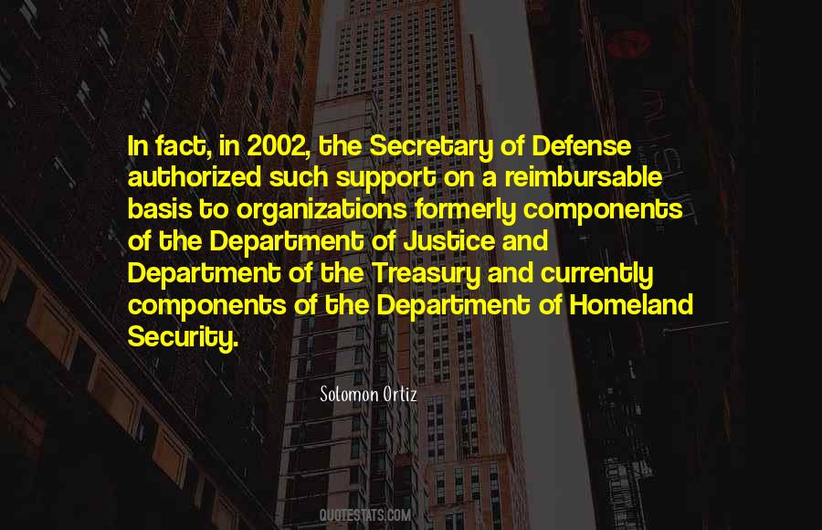 Secretary Of Defense Quotes #833476