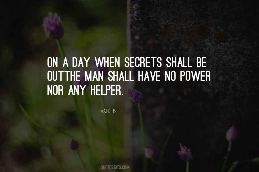 Secrets Power Quotes #321357