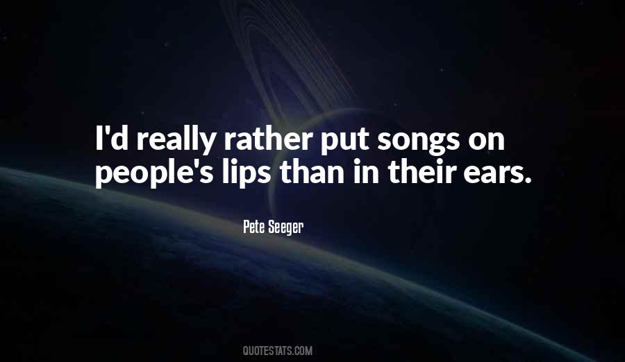Seeger Quotes #721815