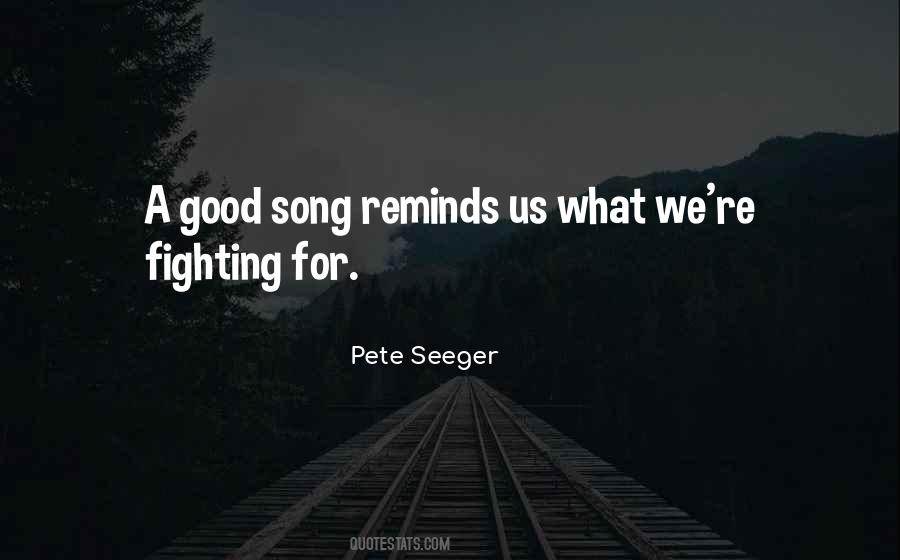 Seeger Quotes #997593