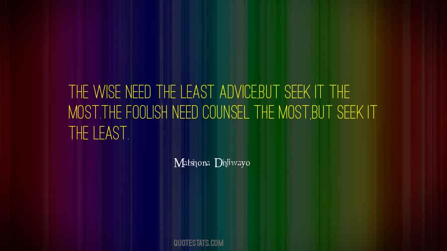 Seek Counsel Quotes #665200
