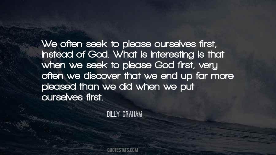 Seek God First Quotes #947691