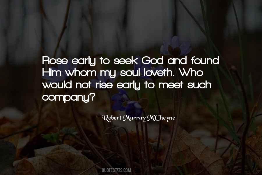 Seek God Quotes #721127