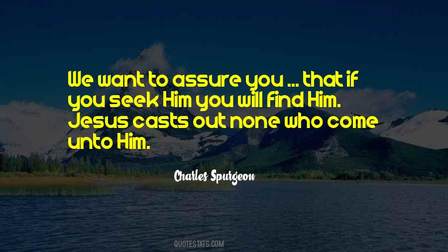 Seek Jesus Quotes #477956