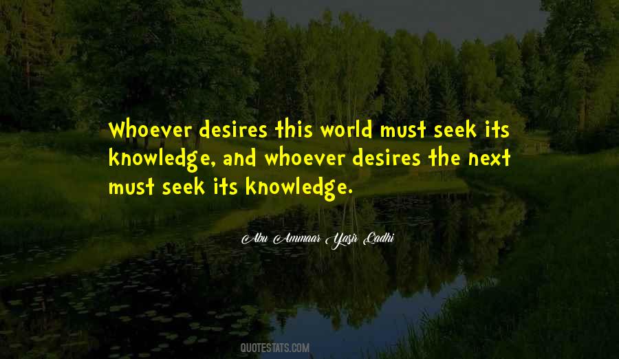Seek Knowledge Quotes #303158