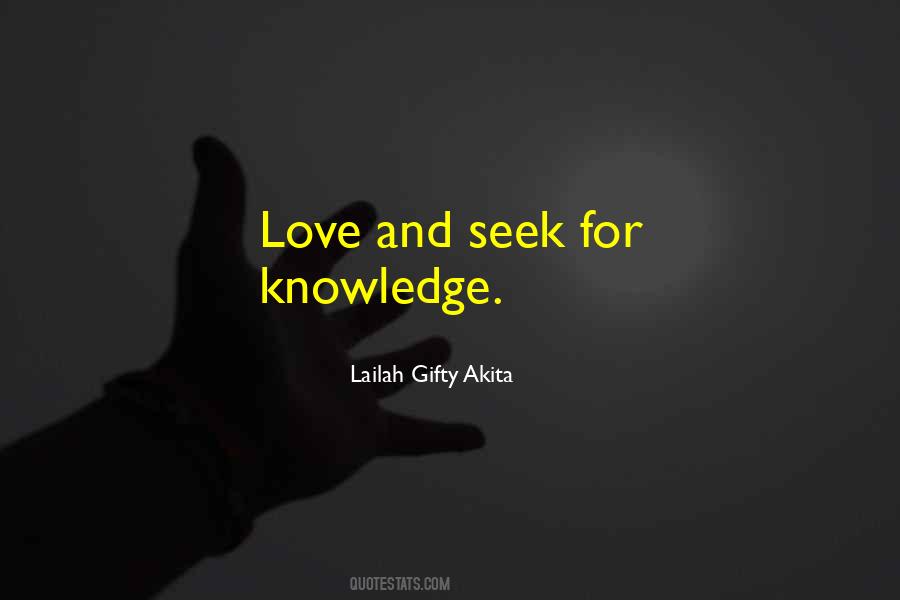 Seek Knowledge Quotes #719742