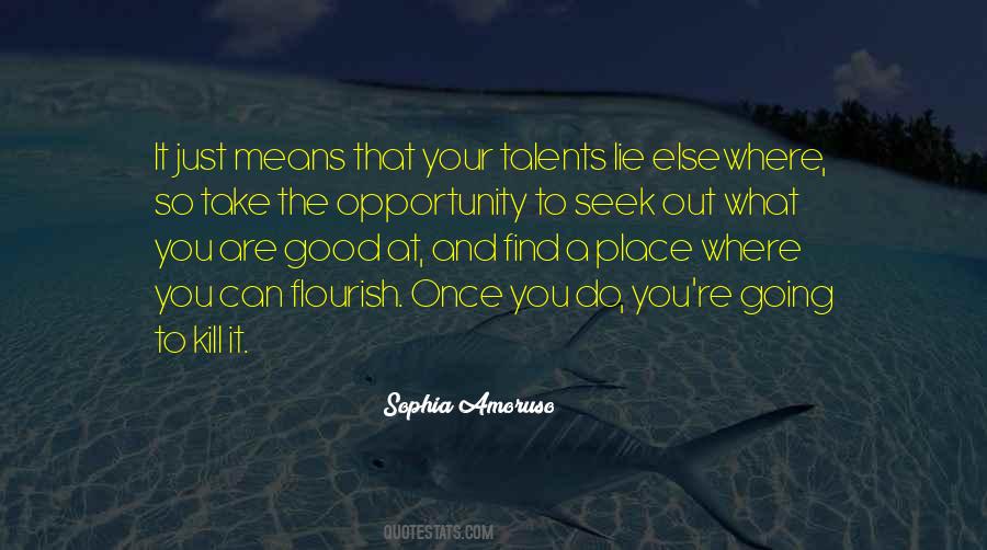 Seek Opportunity Quotes #514240