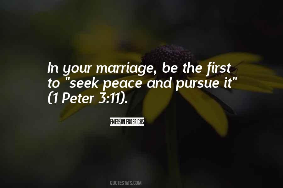 Seek Peace Quotes #1262226