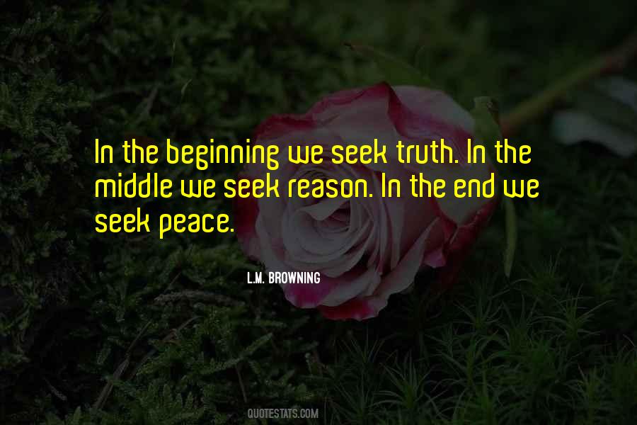 Seek Peace Quotes #1572581