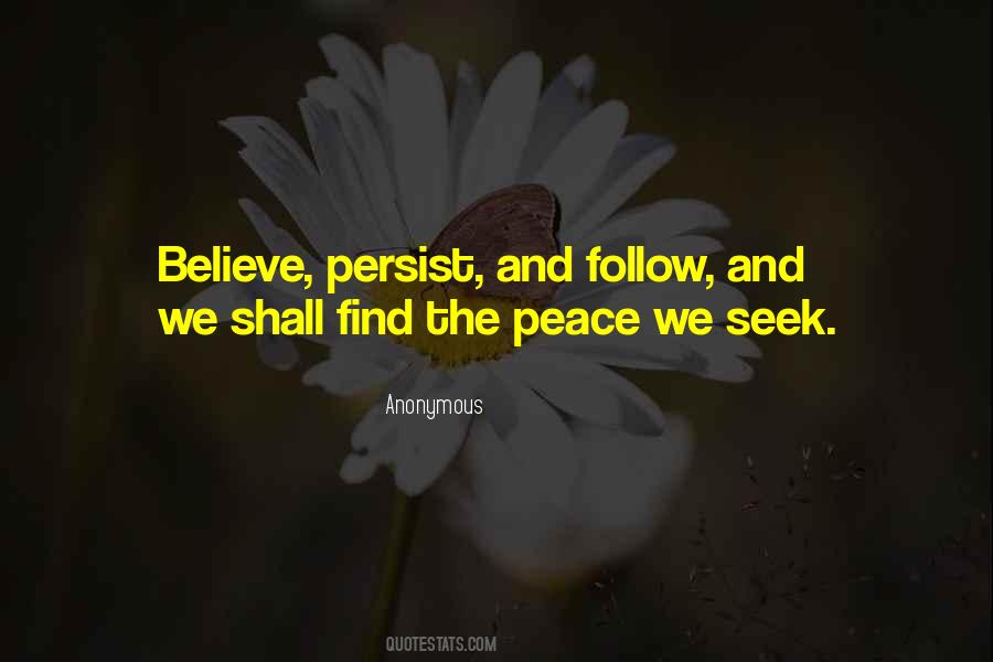 Seek Peace Quotes #447241