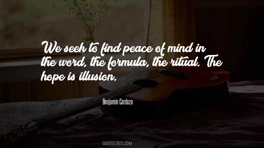 Seek Peace Quotes #502476