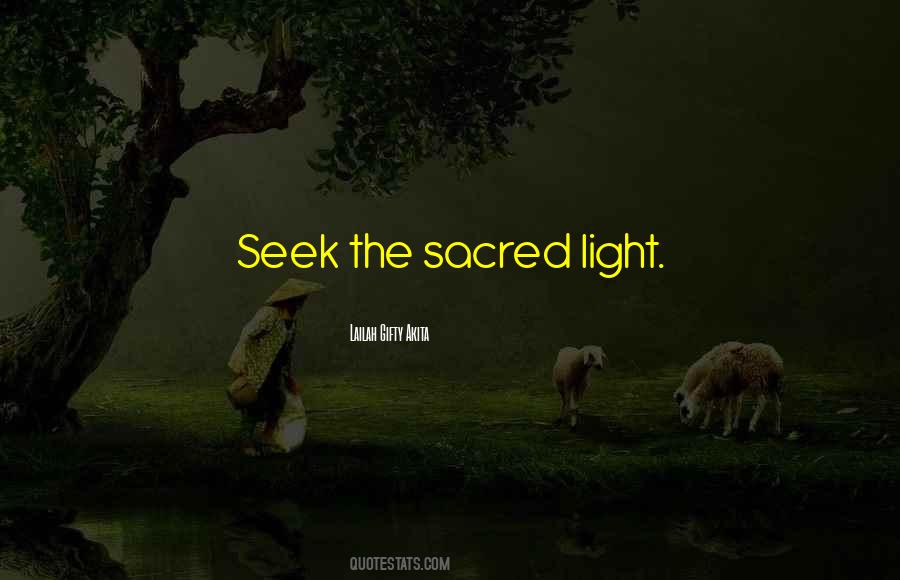 Seek The Light Quotes #289674