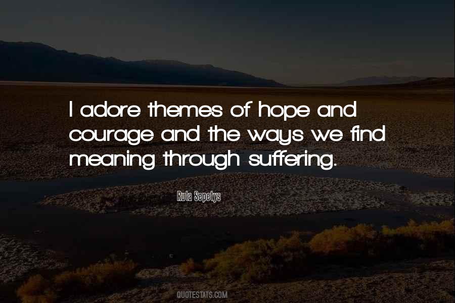 Quotes About Suffering And Hope #1199658