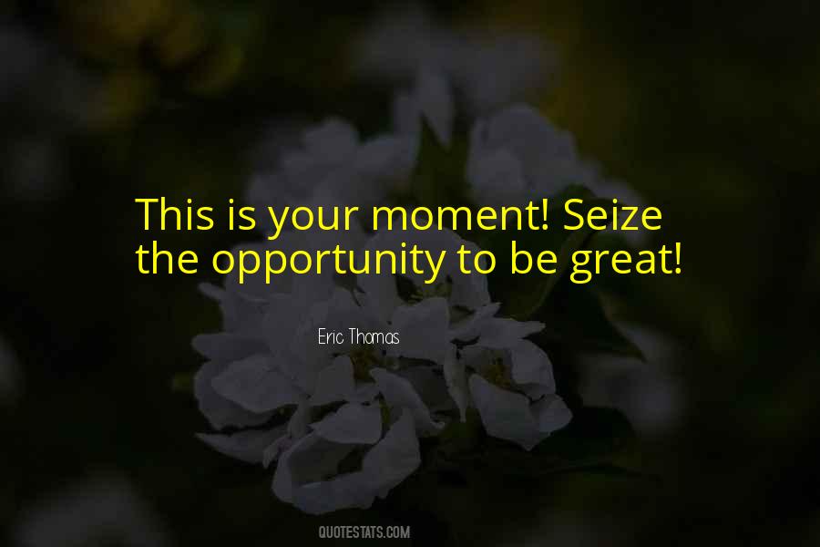 Seize An Opportunity Quotes #168170