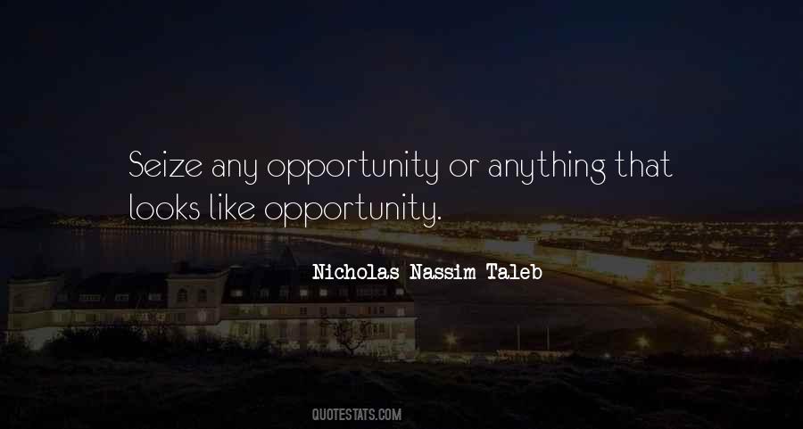 Seize An Opportunity Quotes #362787