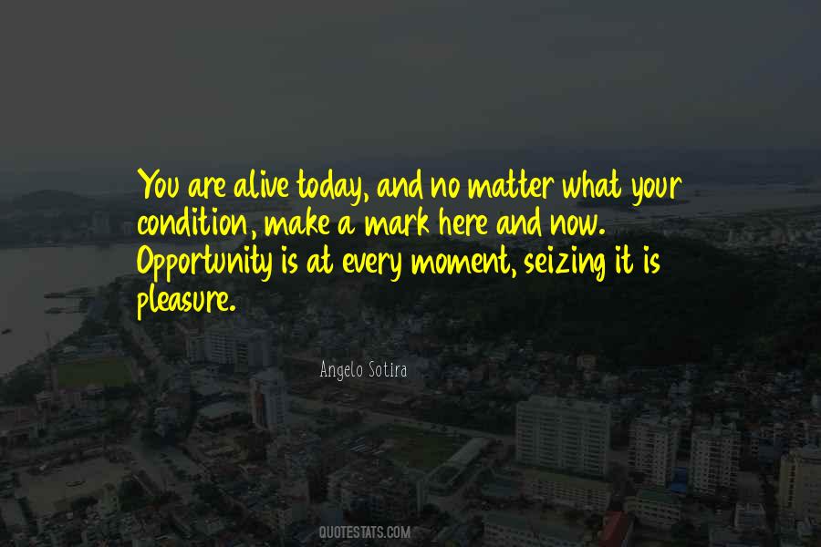 Seizing Every Opportunity Quotes #1761892