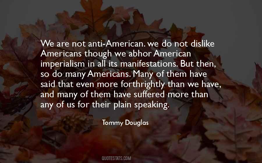 Quotes About Tommy Douglas #1821771
