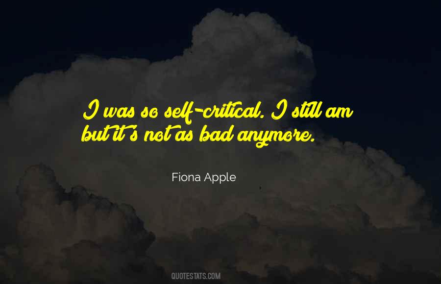 Self Critical Quotes #75587