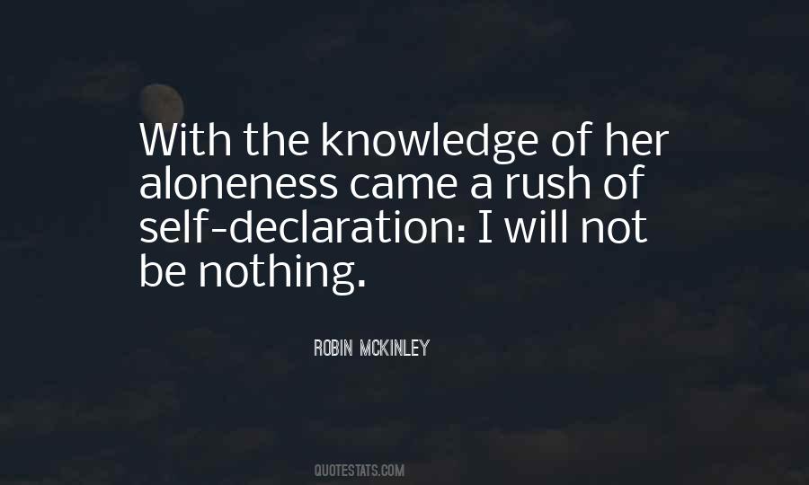 Self Declaration Quotes #953610