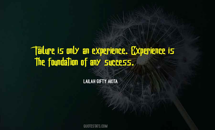 Self Experience Quotes #207610