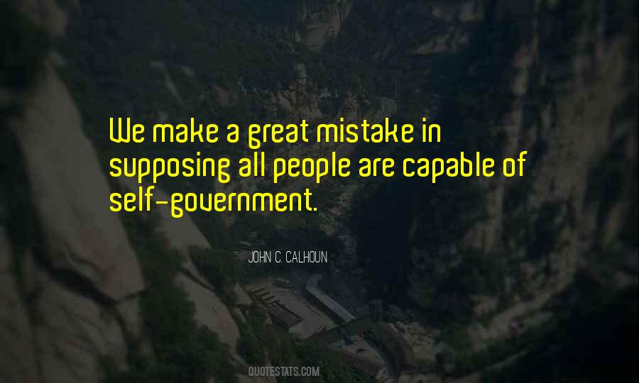 Self Government Quotes #17248