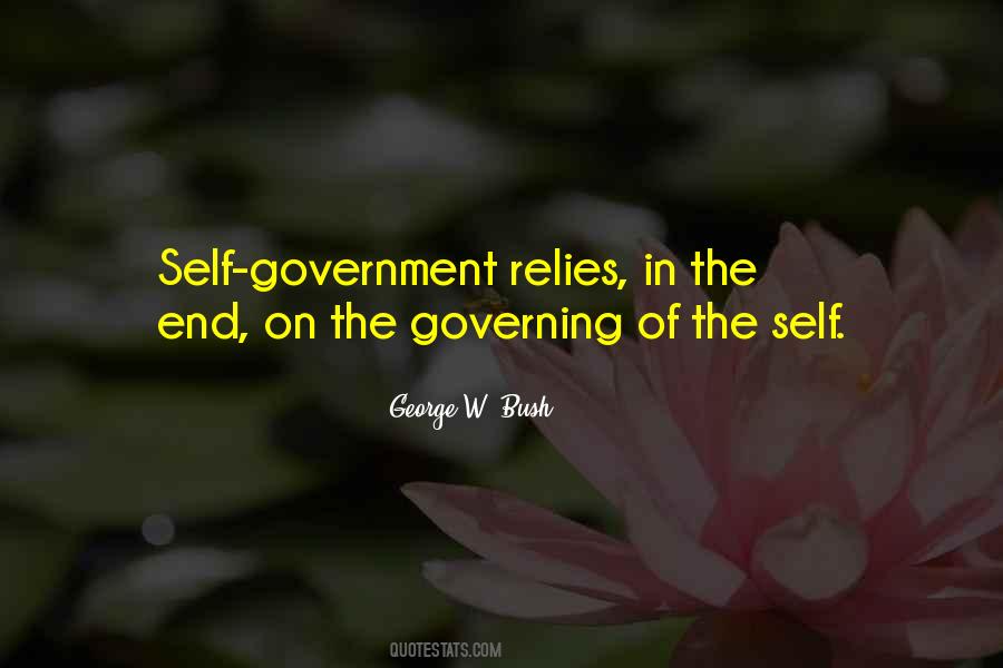 Self Government Quotes #851450