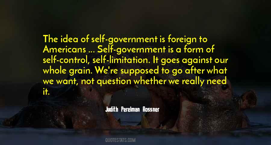 Self Government Quotes #972380