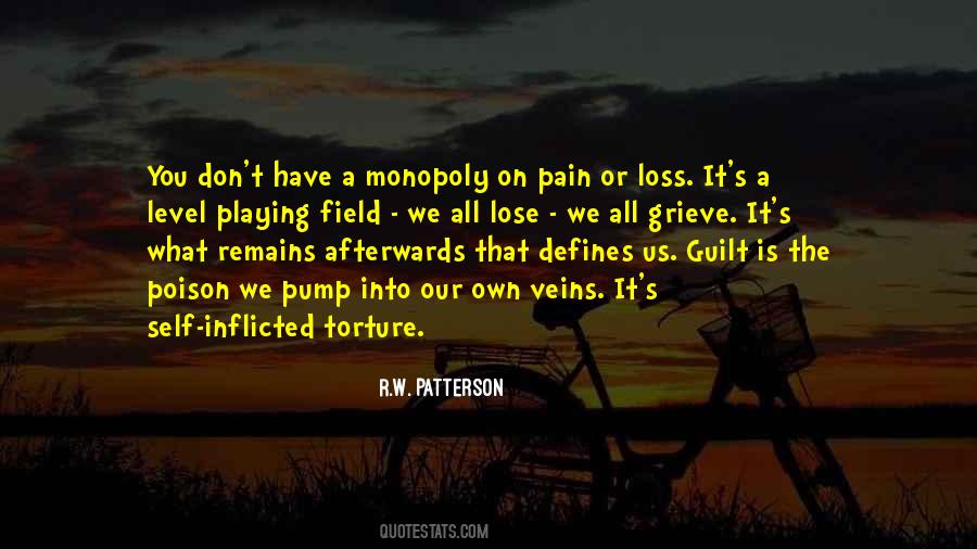 Self Inflicted Suffering Quotes #136338