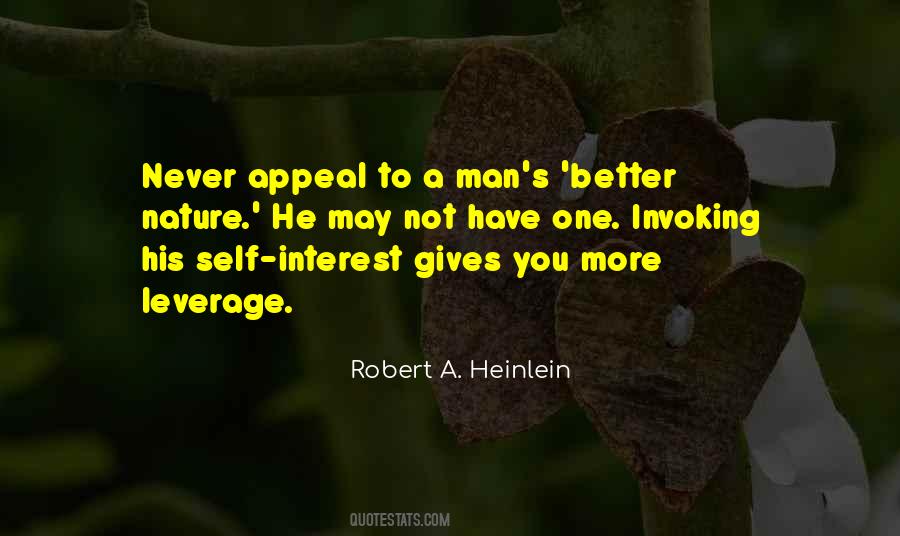 Self Interest Quotes #1061336