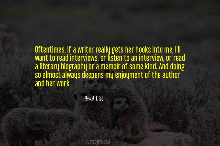 Quotes About Author Interviews #645003