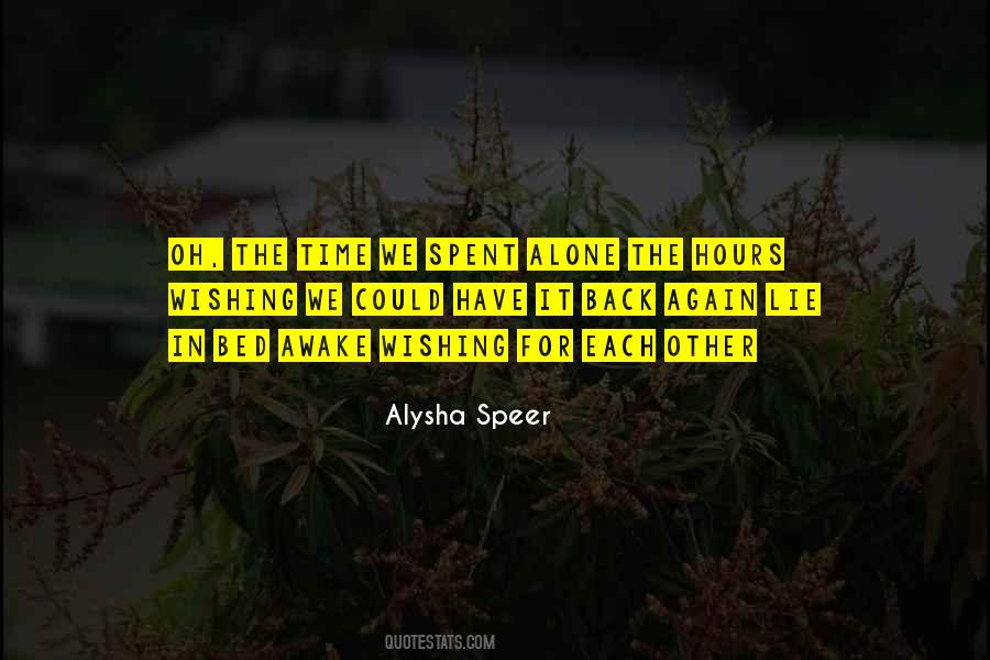 Quotes About Alysha #1416658