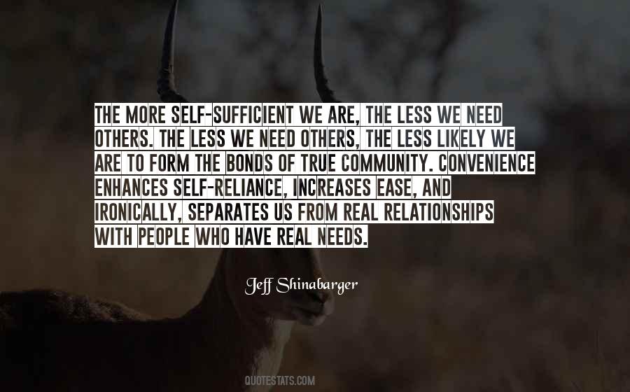 Self Sufficient Quotes #221805