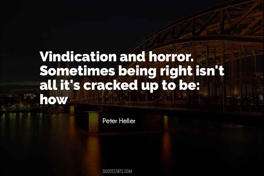 Self Vindication Quotes #1187217