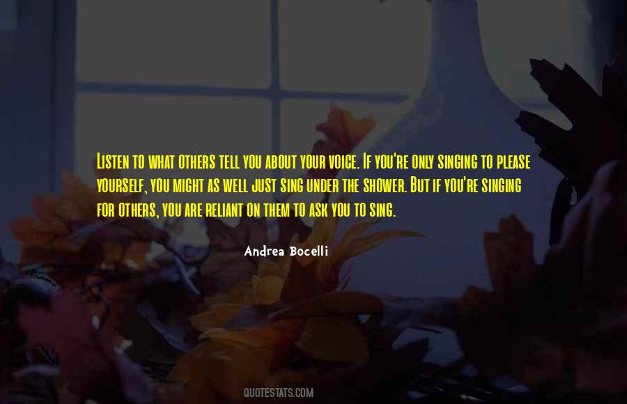 Quotes About Andrea Bocelli #1219922