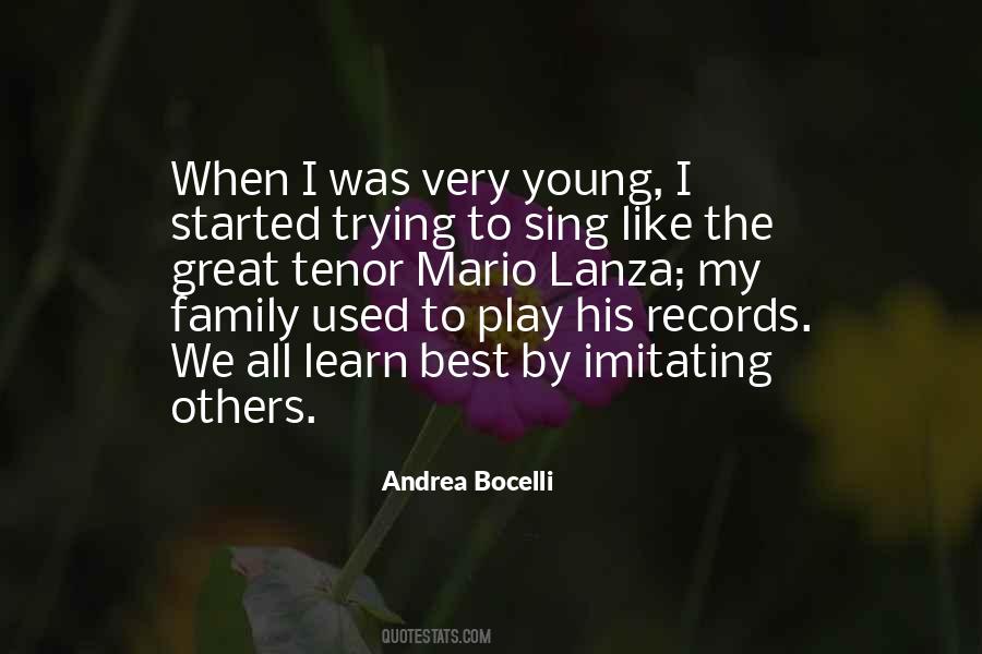 Quotes About Andrea Bocelli #320479